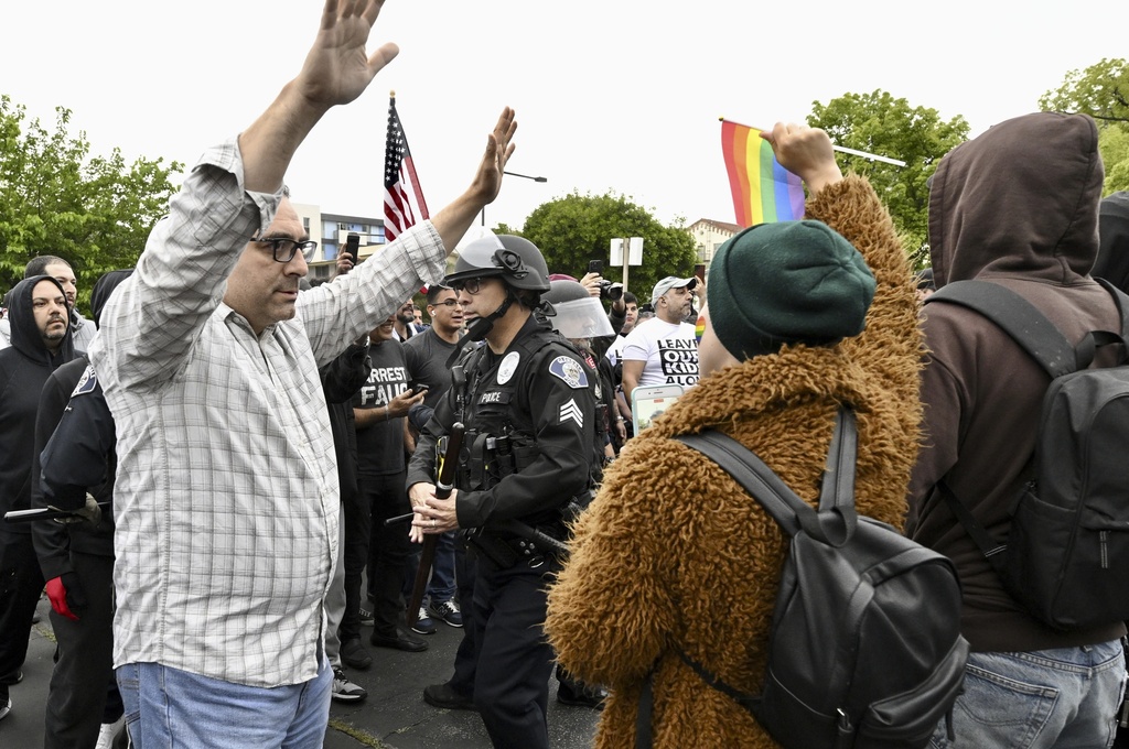 Protesters Brawl as Southern California School District Decides Whether to Recognize Pride Month